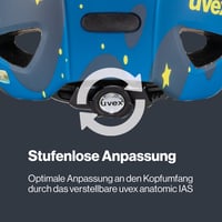 Detská cyklistická prilba Uvex OYO Style – Deep Space Matt – obvod hlavy 50-54 cm – ľahká nastaviteľná detská prilba 5