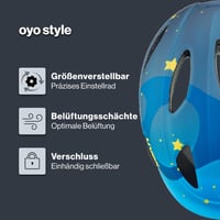 Detská cyklistická prilba Uvex OYO Style – Deep Space Matt – obvod hlavy 50-54 cm – ľahká nastaviteľná detská prilba 2