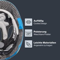 Detská cyklistická prilba Uvex OYO Style – Deep Space Matt – obvod hlavy 50-54 cm – ľahká nastaviteľná detská prilba 3