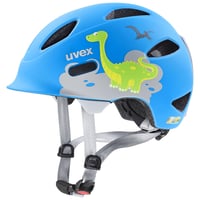 Detská cyklistická prilba Uvex OYO Style Ligero – Dino Blue matná – 50 – 54 cm – nastaviteľná veľkosť – s motívom dinosaurov 1
