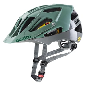 Uvex Quatro cc MIPS Biciklistička kaciga za muškarce i žene - Moss Rhino - 52-57 cm - MIPS sustav - Periva unutrašnjost