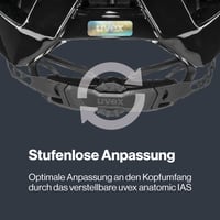 Cyklistická prilba na MTB Uvex Quatro – All Black – 56 – 61 cm – prateľné vnútro – nastaviteľná veľkosť – pánska a dámska 5