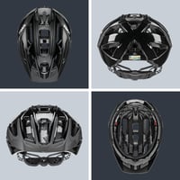Cyklistická prilba na MTB Uvex Quatro – All Black – 56 – 61 cm – prateľné vnútro – nastaviteľná veľkosť – pánska a dámska 4