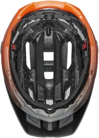 Uvex Quatro MTB kerékpáros sisak unisex méretezéssel és mosható belsővel - 52-57 cm, Titanium-Orange, Gen 1 6