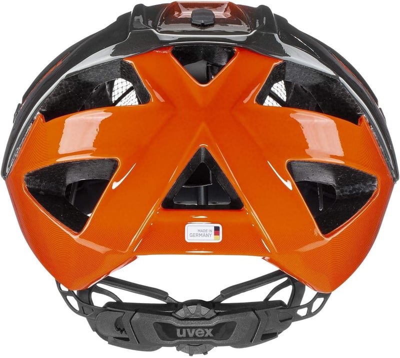 Uvex Quatro MTB kerékpáros sisak unisex méretezéssel és mosható belsővel - 52-57 cm, Titanium-Orange, Gen 1