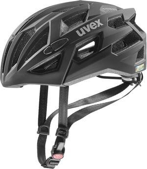 Cyklistická prilba Uvex Race 7 – čierna, obvod hlavy 56 – 61 cm – unisex cyklistická prilba pre dospelých