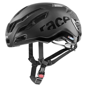 Uvex Race 9 biciklistička kaciga, All Black Matt, opseg glave 57-60 cm, uniseks biciklistička kaciga