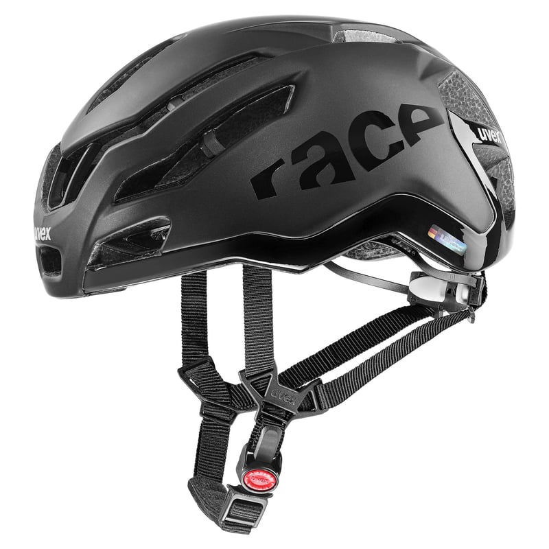 Cyklistická prilba Uvex Race 9, matná celočierna, obvod hlavy 57-60 cm, unisex cykloprilba
