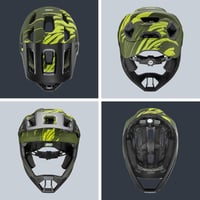 Uvex React Jr. Fullface gyerekkerékpár sisak 52-56 cm sötét oliva 4