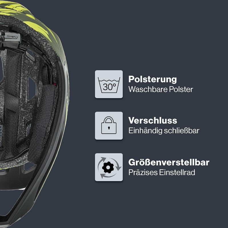 Uvex React Jr. Fullface gyerekkerékpár sisak 52-56 cm sötét oliva