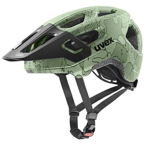 Cască de ciclism pentru copii Uvex React Jr. - Moss Green Altimeter mat - circumferință cap 52-56 cm