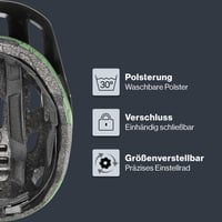 Cască de ciclism pentru copii Uvex React Jr. - Moss Green Altimeter mat - circumferință cap 52-56 cm 3