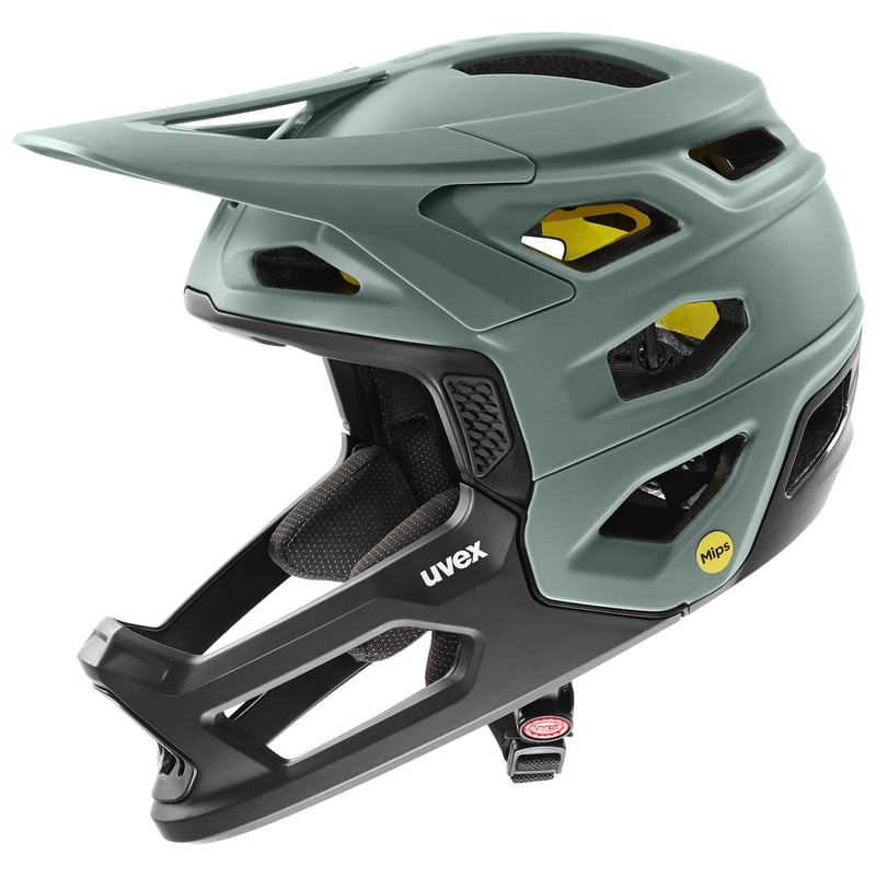 Uvex Revolt MIPS MTB cyklistická prilba - Moss Green-Black Matt - 57-61 cm - Systém MIPS - Pánska a dámska prilba