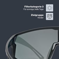 Uvex Skyrise Jr. gyermek napszemüveg - fekete matt - one size 3