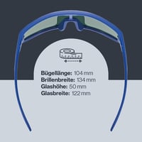 Uvex Skyrise Jr. gyermek napszemüveg - kék matt - one size 4