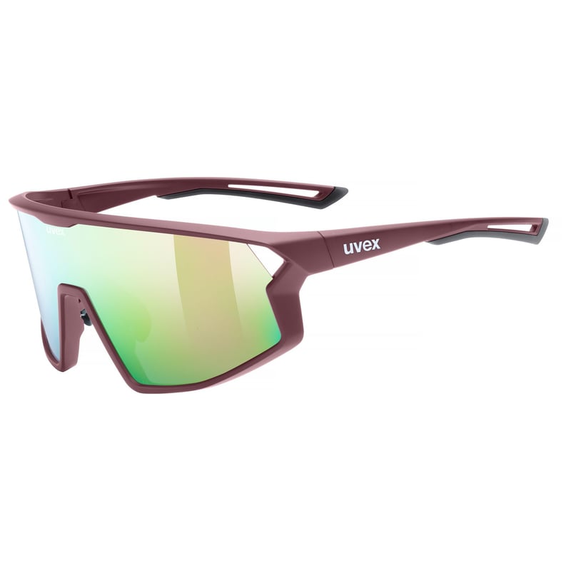 Unisex športové slnečné okuliare Uvex Skyryse - Burgundy Matt/Rose Mirror - UV ochrana - Priame odvetrávanie rámu - Jedna veľkosť