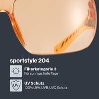 Ochelari de soare Uvex Sportstyle 204 pentru bărbați și femei - Portocaliu - Protecție UV - Ușori și confortabili la purtare 2