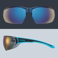 Uvex Sportstyle 204 uniszex sport szemüveg - kék/kék - egységes méret 5