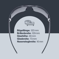 Športové okuliare Uvex Sportstyle 204 Unisex - čierno-biele/strieborné, 100% UV ochrana, pohodlné nosenie bez tlaku 4