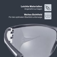 Športové okuliare Uvex Sportstyle 204 Unisex - čierno-biele/strieborné, 100% UV ochrana, pohodlné nosenie bez tlaku 3