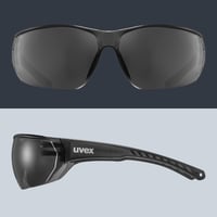 Športové okuliare Uvex Sportstyle 204 Unisex - Smoke/Smoke - 100% UV ochrana - Pohodlné nosenie bez otlakov a dokonalé držanie 5