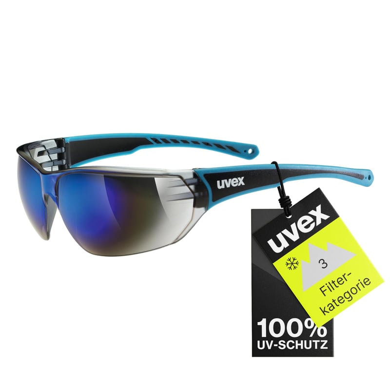 Unisex športové okuliare Uvex Sportstyle 204 - modré/modré - univerzálna veľkosť