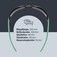Športové slnečné okuliare Uvex Sportstyle 204 Unisex - čierno-zelené - 100 % UV ochrana - pohodlné a stabilné nosenie 4