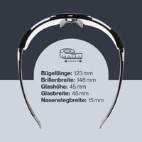 Športové okuliare Uvex Sportstyle 223 - Čierna-sivá/priehľadná - 100% UV ochrana - Unisex športové okuliare pre mužov a ženy 4