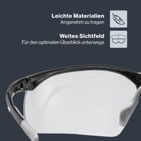 Športové okuliare Uvex Sportstyle 223 - Čierna-sivá/priehľadná - 100% UV ochrana - Unisex športové okuliare pre mužov a ženy 3