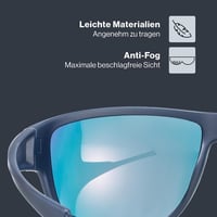 Uvex Sportstyle 230 uniszex sport napszemüveg, 100% UV-védelem - kék matt/tükrös piros 3