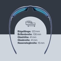 Uvex Sportstyle 230 uniszex sport napszemüveg, 100% UV-védelem - kék matt/tükrös piros 5