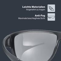 Športové okuliare Uvex Sportstyle 230 – čierna matná/strieborná – 100 % UVA, UVB, UVC ochrana – cyklistické a bežecké okuliare pre mužov a ženy 3