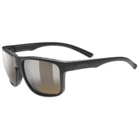 Outdoorové okuliare Uvex Sportstyle 312 VPX – matná čierna/hnedá, unisex športové slnečné okuliare s UV ochranou 6