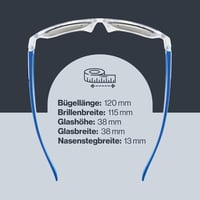 uvex Sportstyle 508 gyerek napszemüveg unisex sportoláshoz - Unit size, Clear Blue/Blue, Sporty 4