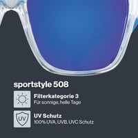 uvex Sportstyle 508 gyerek napszemüveg unisex sportoláshoz - Unit size, Clear Blue/Blue, Sporty 2