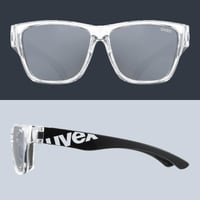Detské slnečné okuliare Uvex Sportstyle 508 – čierne/priehľadné, unisex na športovanie pre deti 5