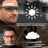 Uvex Sportstyle Variomatic napszemüveg önfényező lencsével UV400 fekete 3