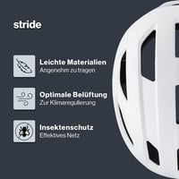 Uvex Stride kerékpáros bukósisak - matt fehér - 56-59 cm fejkerület 2