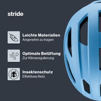 Cyklistická prilba Uvex Stride - azúrová matná, obvod hlavy 56-59 cm 2