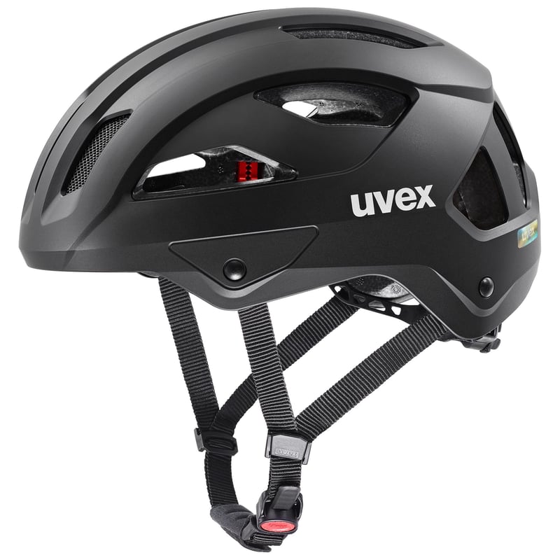 Cykloprilba Uvex Stride matná čierna 59-61 cm – s možnosťou rozšírenia o LED svetlo, s individuálnym nastavením veľkosti