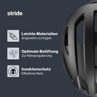 Cykloprilba Uvex Stride matná čierna 59-61 cm – s možnosťou rozšírenia o LED svetlo, s individuálnym nastavením veľkosti 2