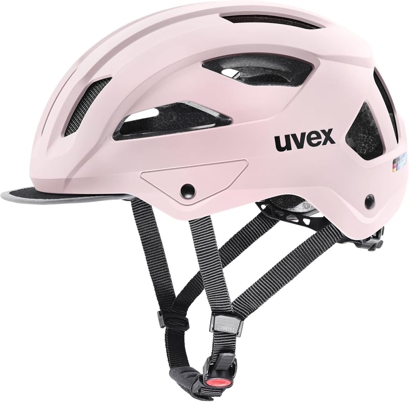 Uvex Stride Style kerékpáros sisak fekete matt színben, állítható méret 53-56 cm, univerzális védősisak felnőtteknek