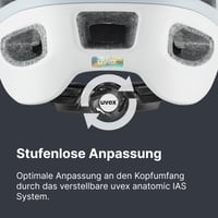 Cyklistická prilba Uvex True CC - Cloud-White matná - 52-55 cm - Ľahká unisex prilba s možnosťou rozšírenia o LED svetlo - Individuálne nastavenie veľkosti 5