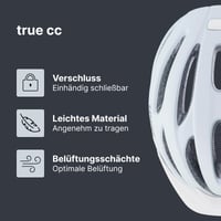 Cyklistická prilba Uvex True CC - Cloud-White matná - 52-55 cm - Ľahká unisex prilba s možnosťou rozšírenia o LED svetlo - Individuálne nastavenie veľkosti 2