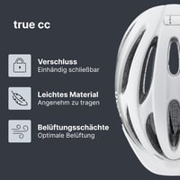 Uvex True CC női kerékpáros sisak fehér/szürke matt - 52-55 cm 2