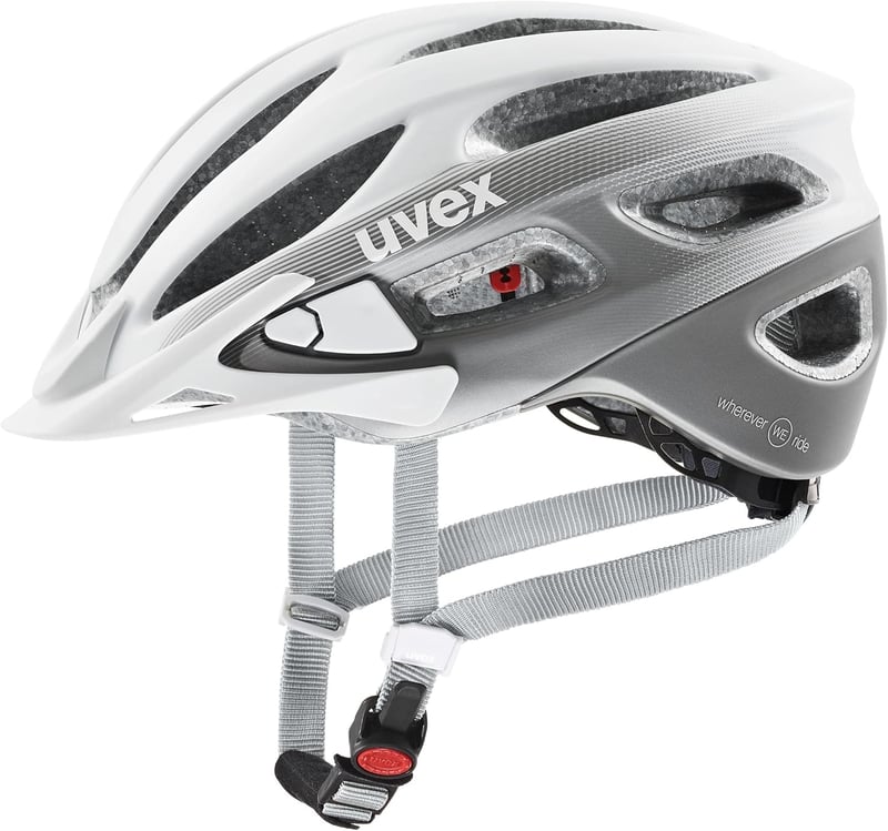 Uvex True CC női kerékpáros sisak fehér/szürke matt - 52-55 cm