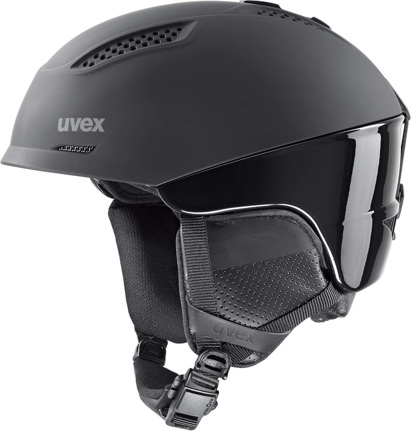Uvex Ultra Pro Felnőtt Síbukósisak - Fekete Matt, Állítható, Mágneses Záródás, Szellőzőrendszer, 55-59 cm, Polikarbonát, Sí és Snowboard