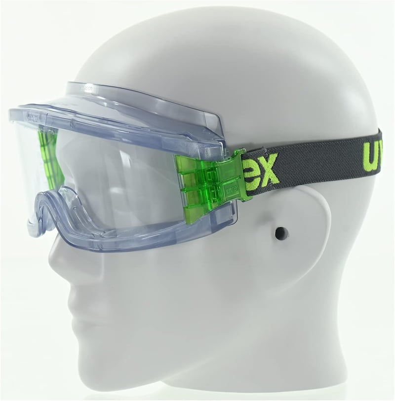 Uvex Ultravision teljes látómezős védőszemüveg zöld szárral