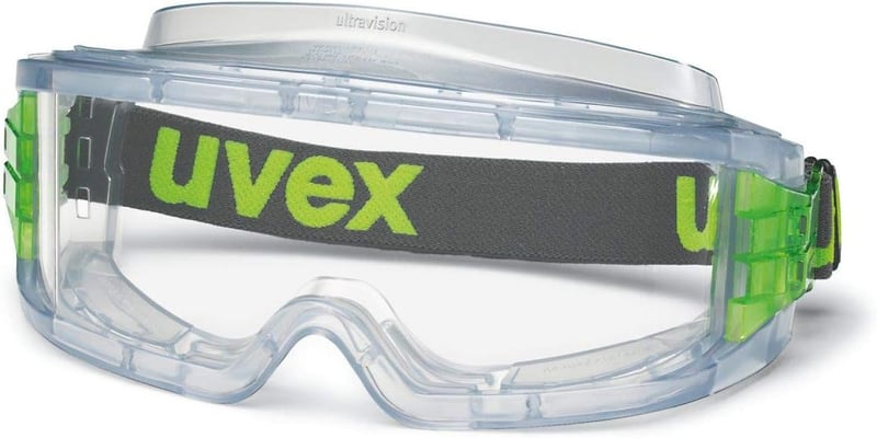 Uvex Ultravision teljes látómezős védőszemüveg zöld szárral