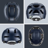 Cască de ciclism Uvex Urban Planet - Deep Space mat - 58-61 cm - din material reciclat - cască urbană pentru bărbați și femei 4
